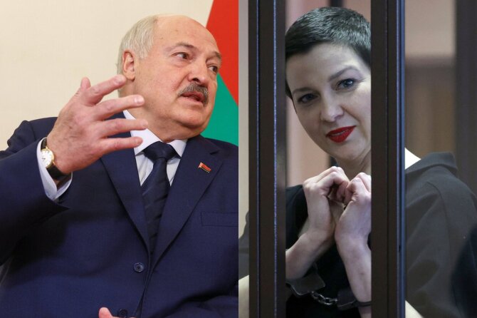 ZumaPress/AFP/Scanpix/Aliaksandras Lukašenka, Maryja Kalesnikava