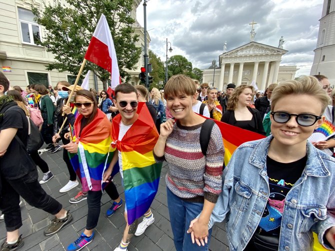 Valdo Kopūsto / 15min nuotr./Vilniuje rengiamos LGBT eitynės už lygybę