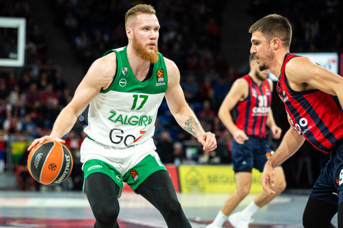 zalgiris.lt nuotr./Eurolygos rungtynėse „Baskonia“ įveikė „Žalgirį“. Ignas Brazdeikis