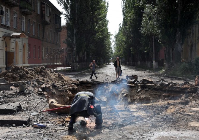 AFP/ „Scanpix“ nuotr./Karas Ukrainoje