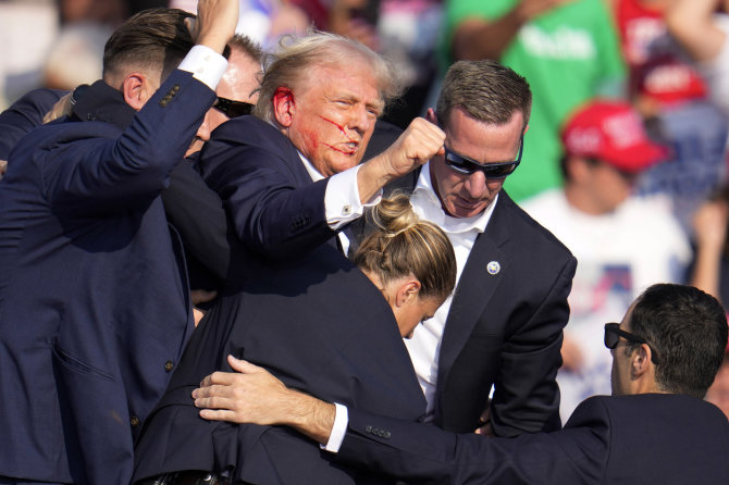 „AP“/„Scanpix“/Pasikėsinimas į Donaldą Trumpą