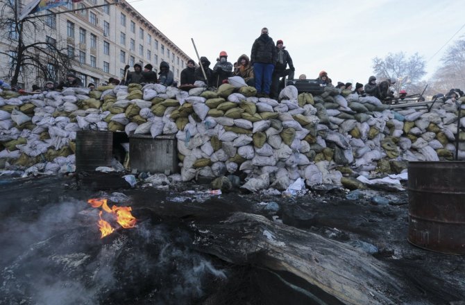 „Reuters“/„Scanpix“ nuotr./Barikados Kijeve