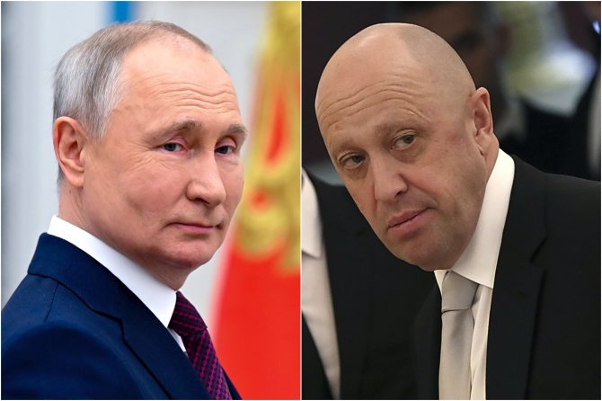 „Scanpix“ / „Reuters“ / AP nuotr./Vladimiras Putinas, Jevgenijus Prigožinas