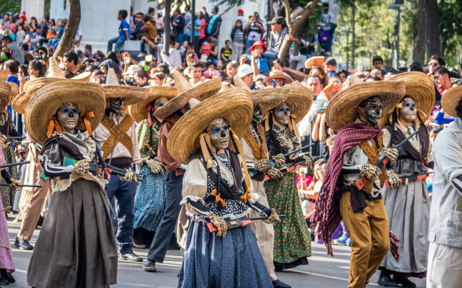 123RF.com nuotr. / Dia de los Muertos (Mirusiųjų diena) Meksikoje