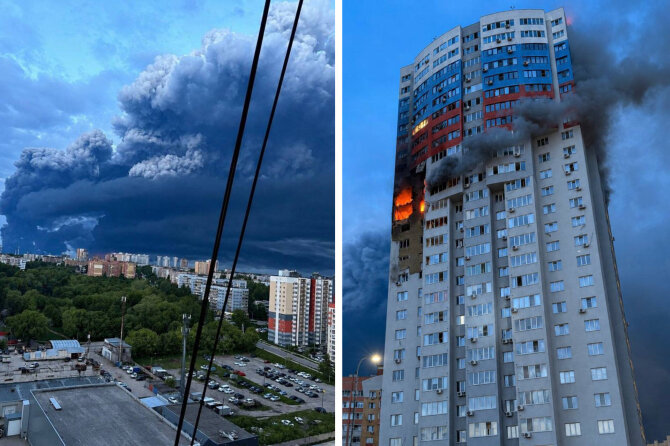 15min koliažas/Ukrainos ataka Riazanėje