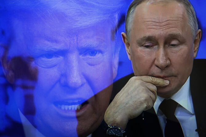 „Zuma press“/„Scanpix“/Vladimiras Putinas, Donaldas Trumpas