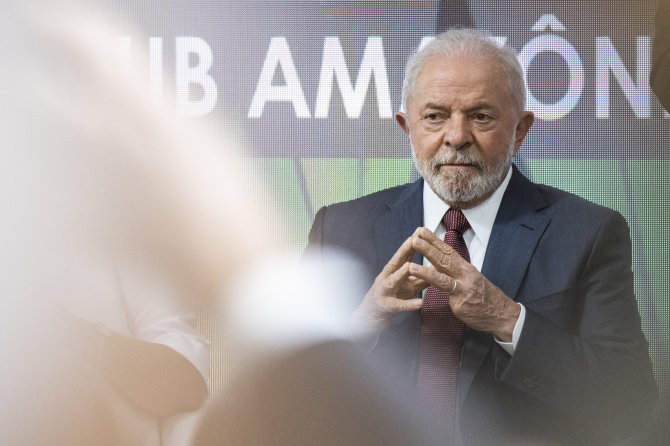 „DPA“/„Picture-Alliance“/„Scanpix“/Brazilijos prezidentas Luizas Inacio Lula da Silva