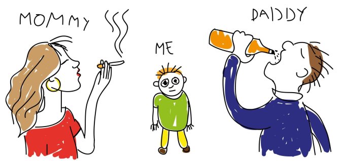123rf.com/Tai, kad tėvai vartoja alkoholį bei rūko, vaikai pastebi