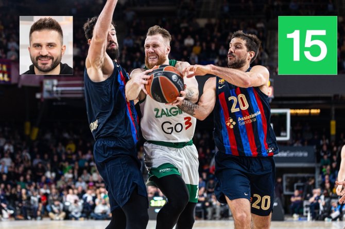 Zalgiris.lt ir 15min nuotr./Linas Kleiza ir 15min žurnalistai prognozavo Eurolygos ketvirtfinalių baigtis