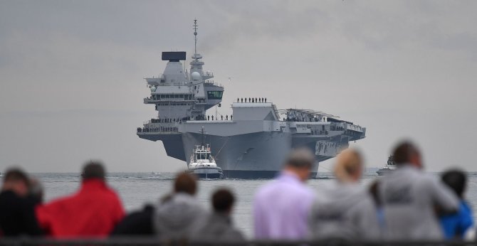 AFP/„Scanpix“ nuotr./Lėktuvnešis „HMS Queen Elizabeth“
