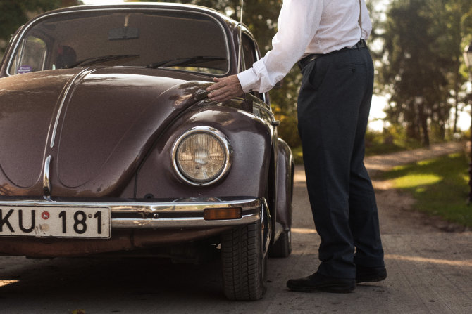 D.Liberio nuotr./Ričardas ir jo „Volkswagen Beetle“