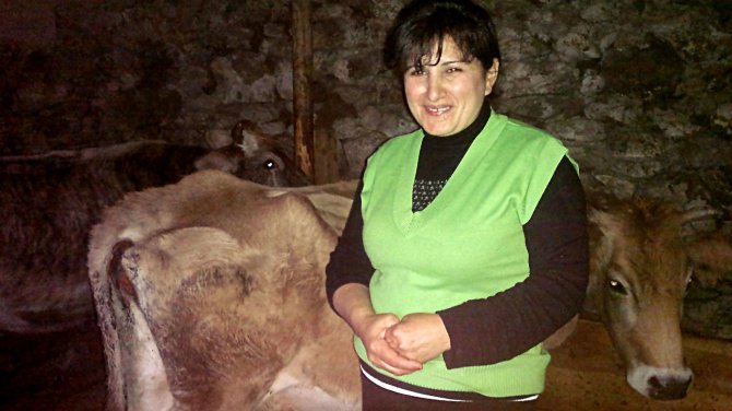 Gruzinė Meriam (49 m.) jau ketveri metai užsiima sūrių gamyba