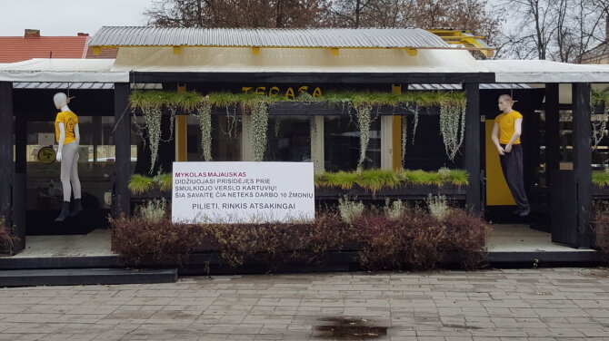„Supermaistas“ nuotr./Lauko kavinė Vilniaus senamiestyje