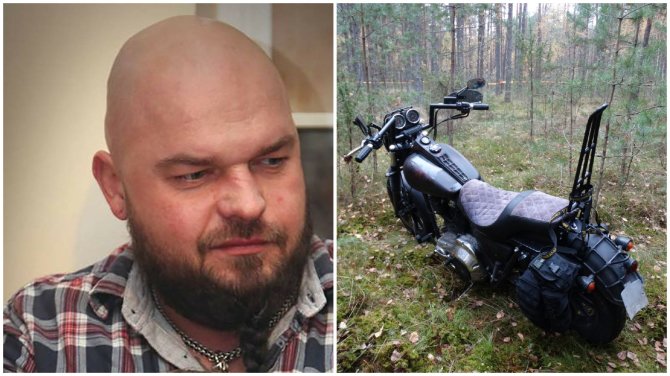 Vilniaus apskrities VPK nuotr./Aivaras Kilkus ir rastas motociklas