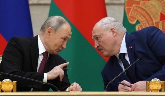 Imago/Scanpix/Vladimiras Putinas, Aliaksandras Lukašenka