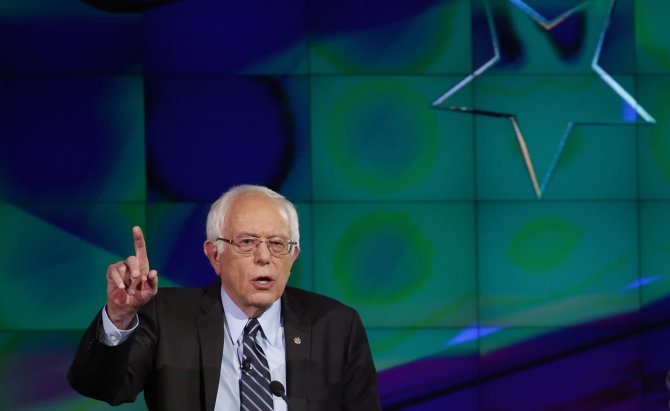 „Reuters“/„Scanpix“ nuotr./Demokratų partijos kandidatas į prezidentus Bernie Sandersas
