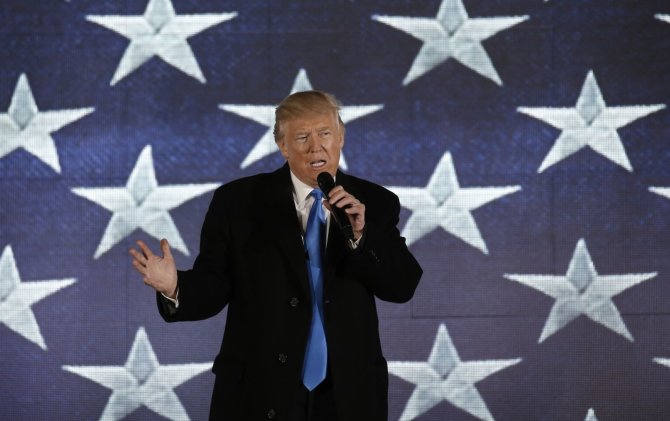 „Reuters“/„Scanpix“ nuotr./Vašingtone koncertu pasitiktas Donaldas Trumpas 