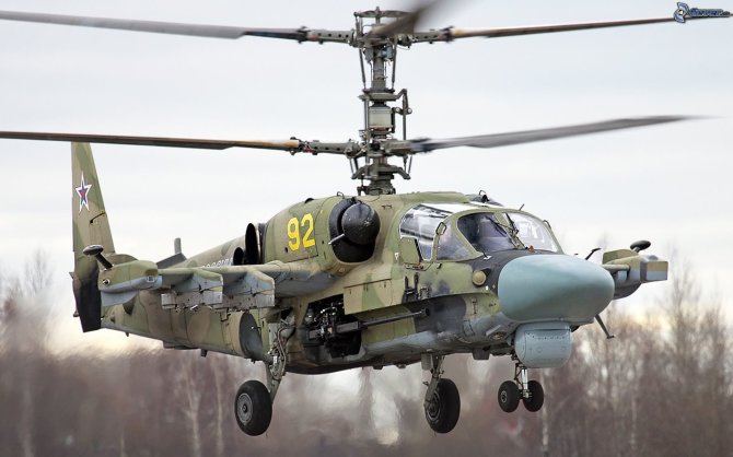 wikipedia.com nuotr./Ka-52 sraigtasparnis