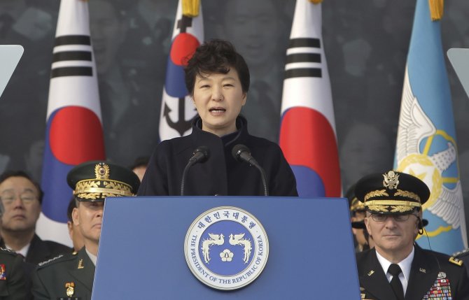 „Scanpix“/AP nuotr./Pietų Korėja Park Geun-hye.