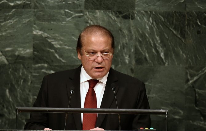 AFP/„Scanpix“ nuotr./Pakistano premjeras Nawazas Sharifas
