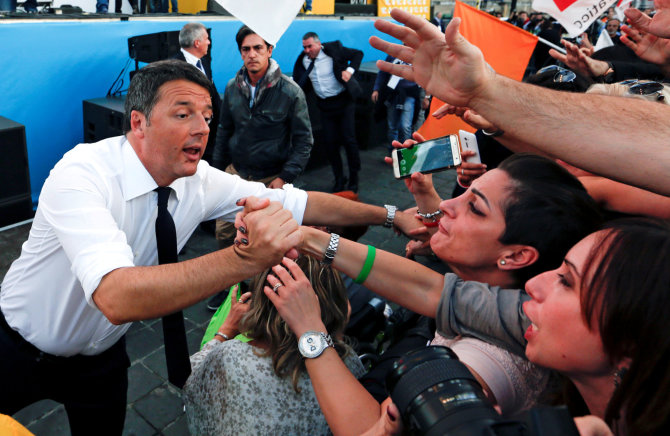 „Reuters“/„Scanpix“ nuotr./Matio Renzi 