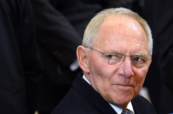 AFP/„Scanpix“ nuotr./Vokietijos finansų ministras Wolfgangas Schauble