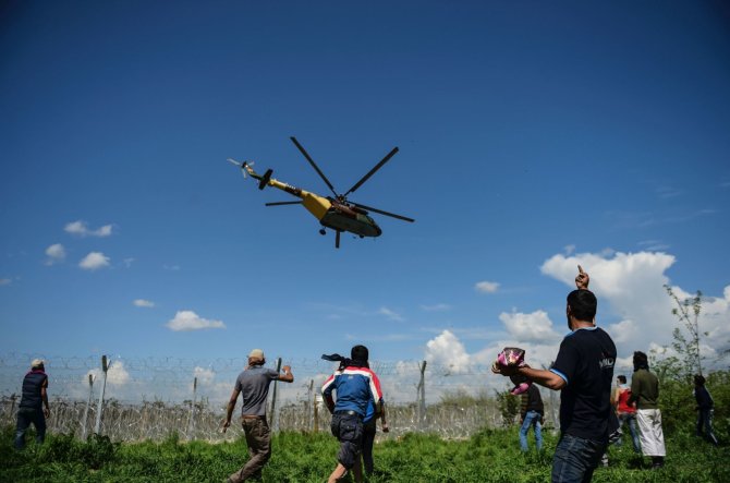 AFP/„Scanpix“ nuotr./Graikijos ir Makedonijos pasienyje