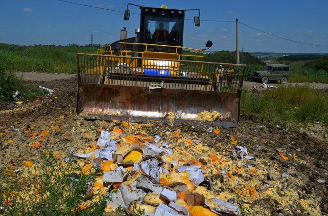 „Scanpix“/„RIA Novosti“ nuotr./Rusijoje naikinami iš Vakarų šalių įvežti maisto produktai