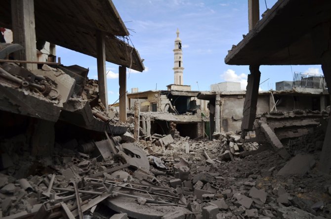 „Scanpix“/AP nuotr./Rusijos antskrydžių Sirijoje padariniai