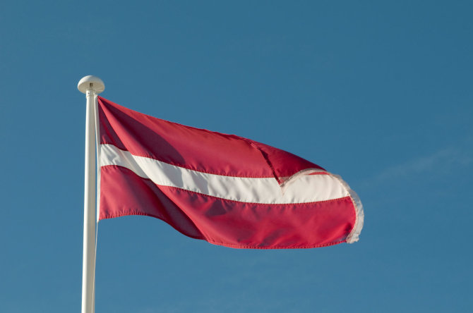 Vida Press nuotr./Latvijos vėliava