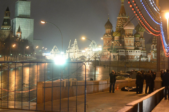 „Scanpix“/„SIPA“ nuotr./Maskvoje nužudytas opozicijos lyderis Borisas Nemcovas