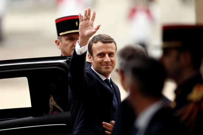 „Reuters“/„Scanpix“ nuotr./Emmanuelio Macrono inauguracija