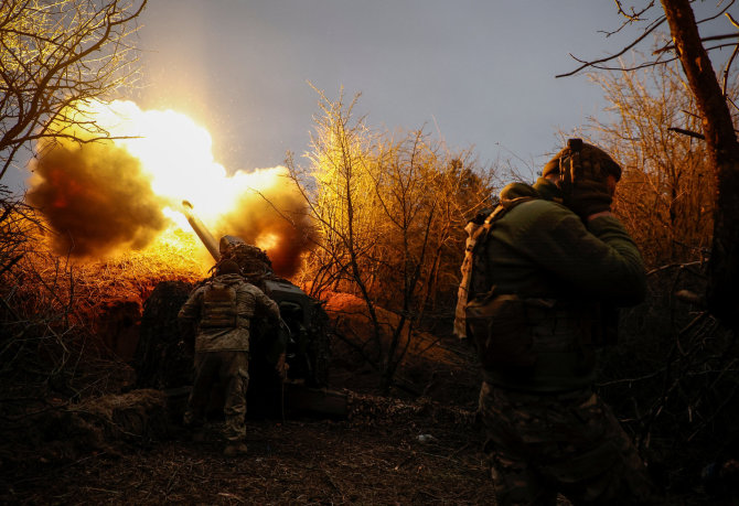„Reuters“/„Scanpix“/Karas Ukrainoje