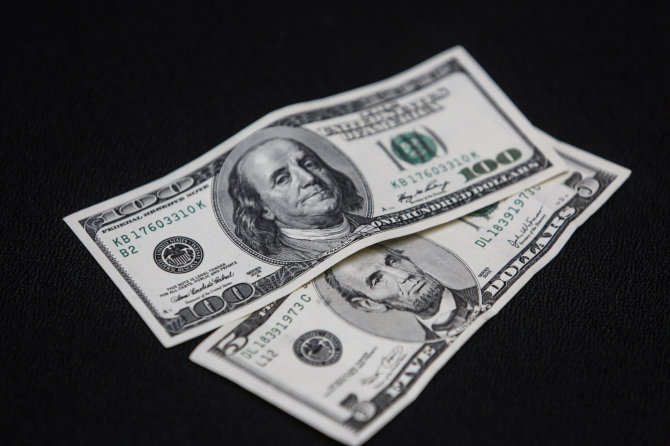 Juliaus Kalinsko / 15min nuotr./Jungtinių Valstijų doleriai