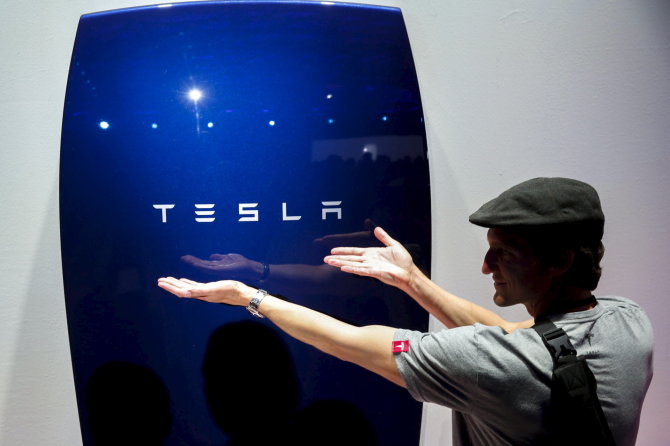 Scanpix nuotr./„Tesla“ namų baterija