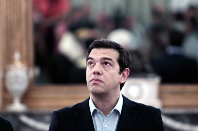 AFP/„Scanpix“ nuotr./Graikijos premjeras Aleksis Cipras