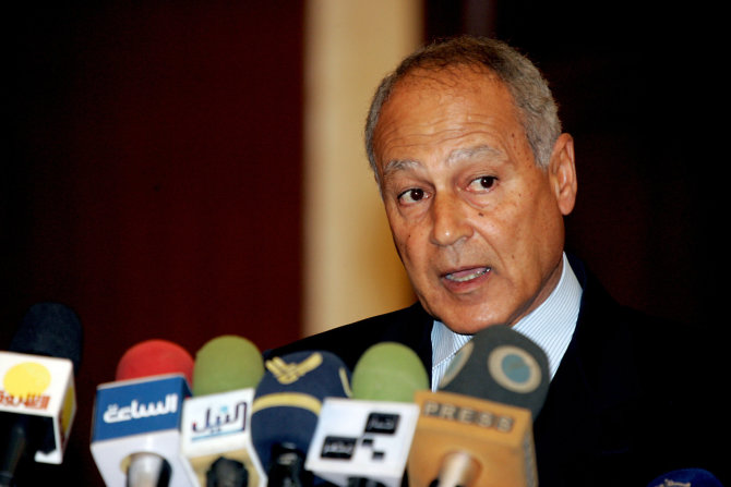 AFP/„Scanpix“ nuotr./Egipto diplomatas Ahmedas Abul Gheitas