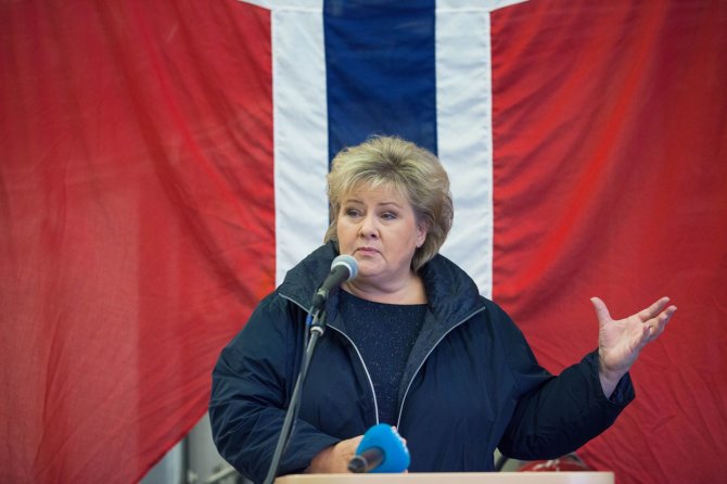 „Scanpix“/AP nuotr./Erna Solberg