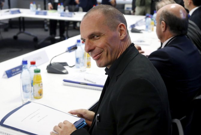 „Reuters“/„Scanpix“ nuotr./Graikijos finansų ministras Yianis Varoufakis