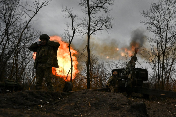 „Reuters“/„Scanpix“/Ukrainos kareivis prie Zaporižios