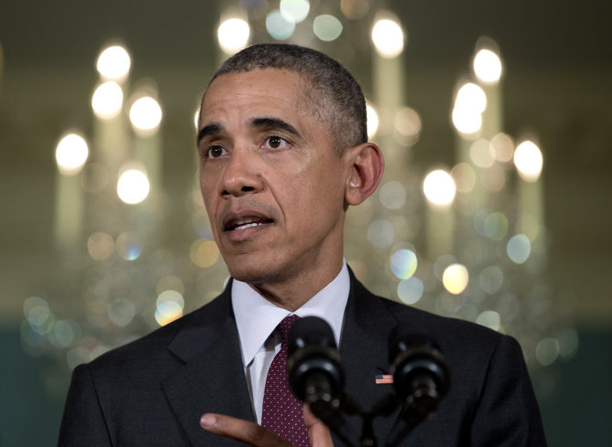 „Scanpix“/AP nuotr./JAV prezidentas Barackas Obama