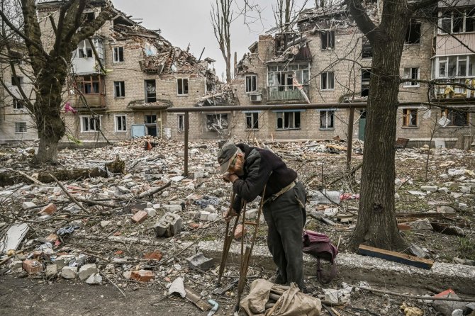 AFP/„Scanpix“ nuotr./Karo nuniokotas Ukrainos Avdijivkos miestas