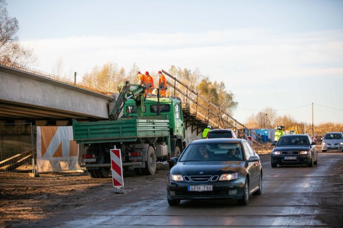 V.Radžiūno / Lrt.lt nuotr./Statoma Rusnės estakada