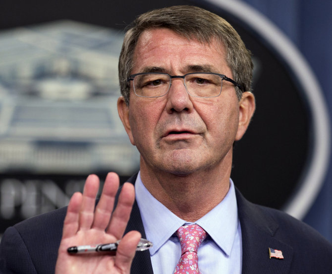 JAV gynybos sekretorius Ash Carter