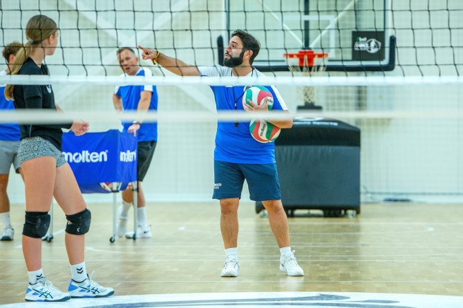 Evaldo Šemioto nuotr./Trijų Lietuvos tinklinio rinktinių stovykla su Indre Sorokaite bei specialistais iš Italijos