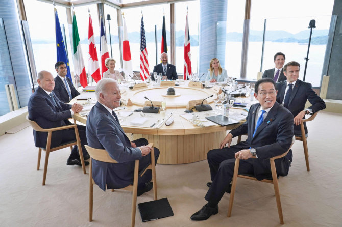 „Reuters“/„Scanpix“/G-7 vadovų susitikimas Hirošimoje, Japonijoje
