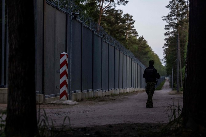 „AFP“/„Scanpix“/Lenkijos-Baltarusijos pasienis