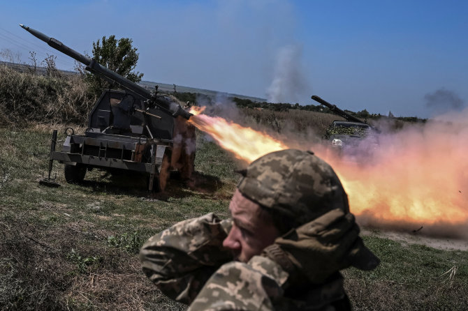 „Reuters“/„Scanpix“/Ukrainos karys Zaporižios srityje