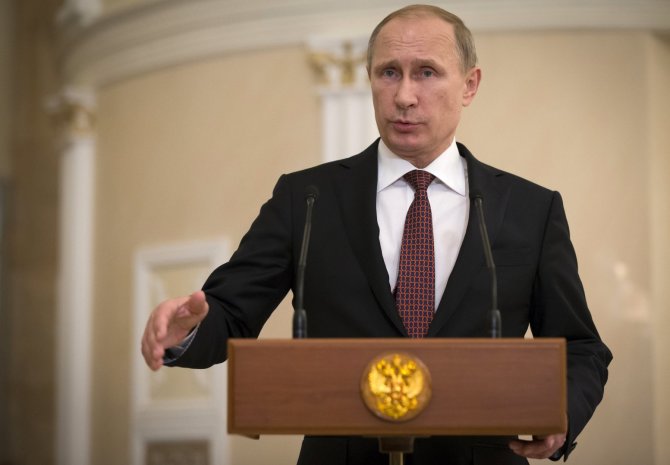 „Scanpix“/AP nuotr./Rusijos prezidentas Vladimiras Putinas