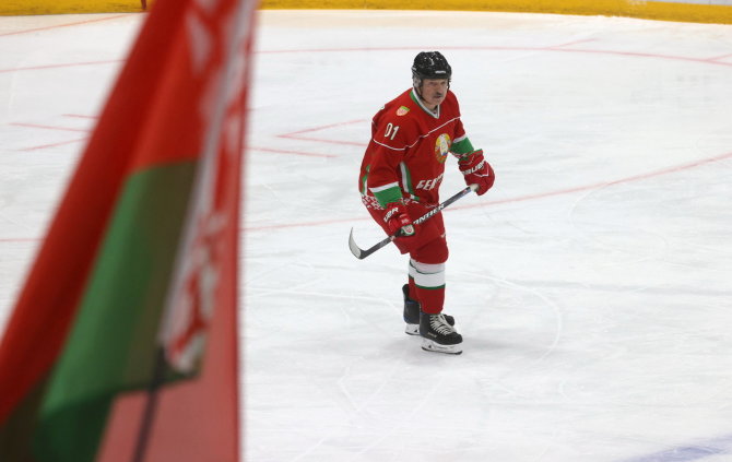 „Reuters“/„Scanpix“ nuotr./Aleskandras Lukašenka gali netekti pasaulio čempionato Baltarusijoje